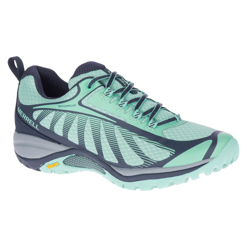 Chaussures Randonnée Merrell Siren Edge 3 Waterproof Menthe/Bleu Marine Femme | P.G.QZWA